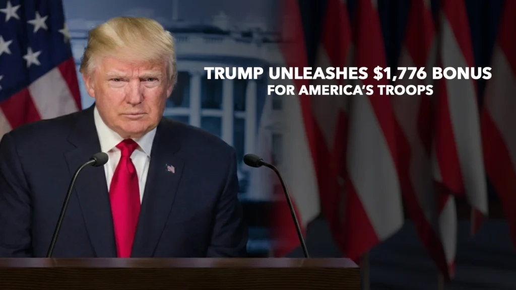 Warrior dividend, $1,776 military bonus, 1776 military bonus, Trump warrior dividend, Trump military bonus, military Christmas bonus, Trump checks, 1776 check, U.S. service members, Trump presidential address