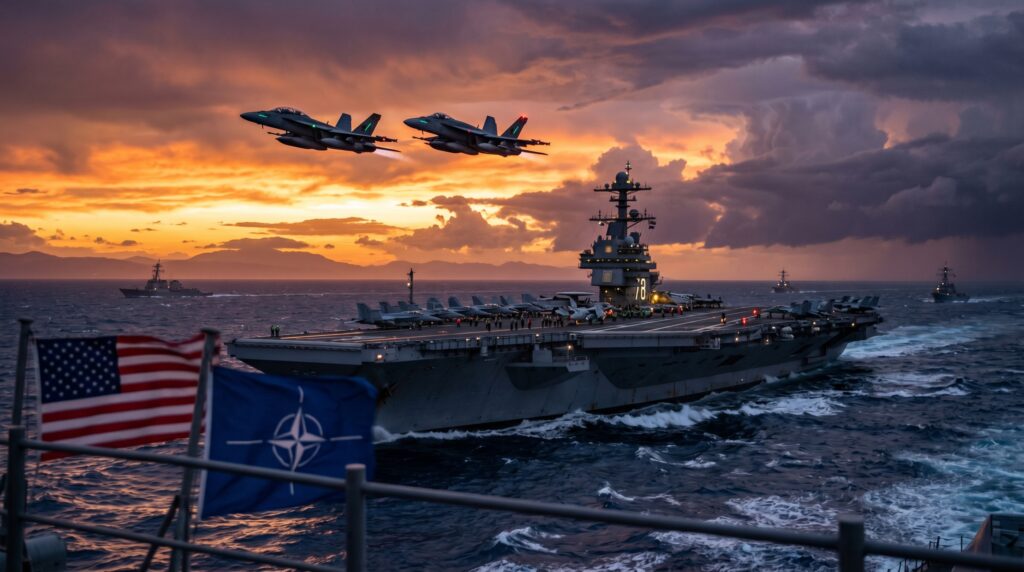 USS Gerald R. Ford NATO tensions