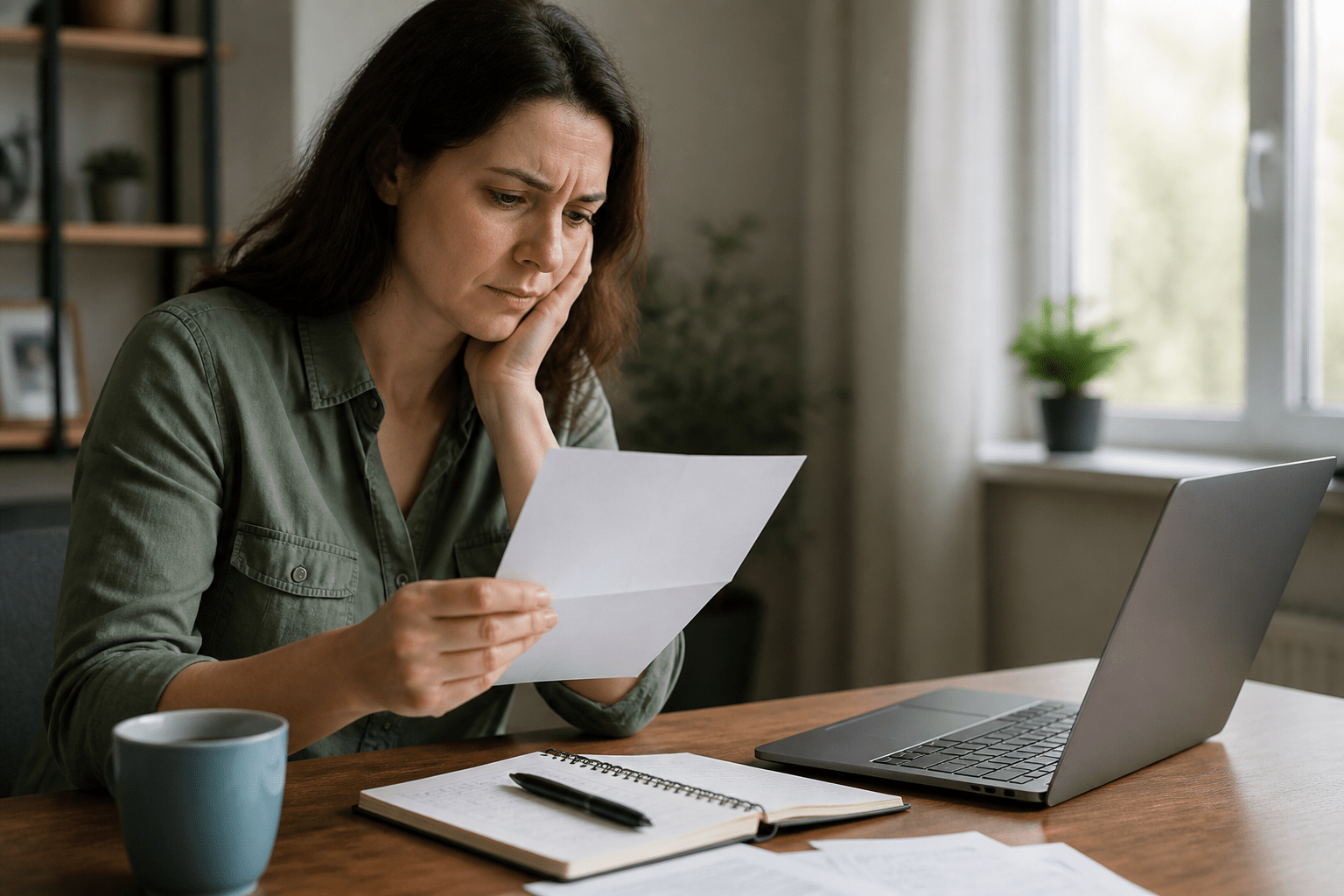 IRS refund delays reviewed with a tax notice, calendar, and laptop